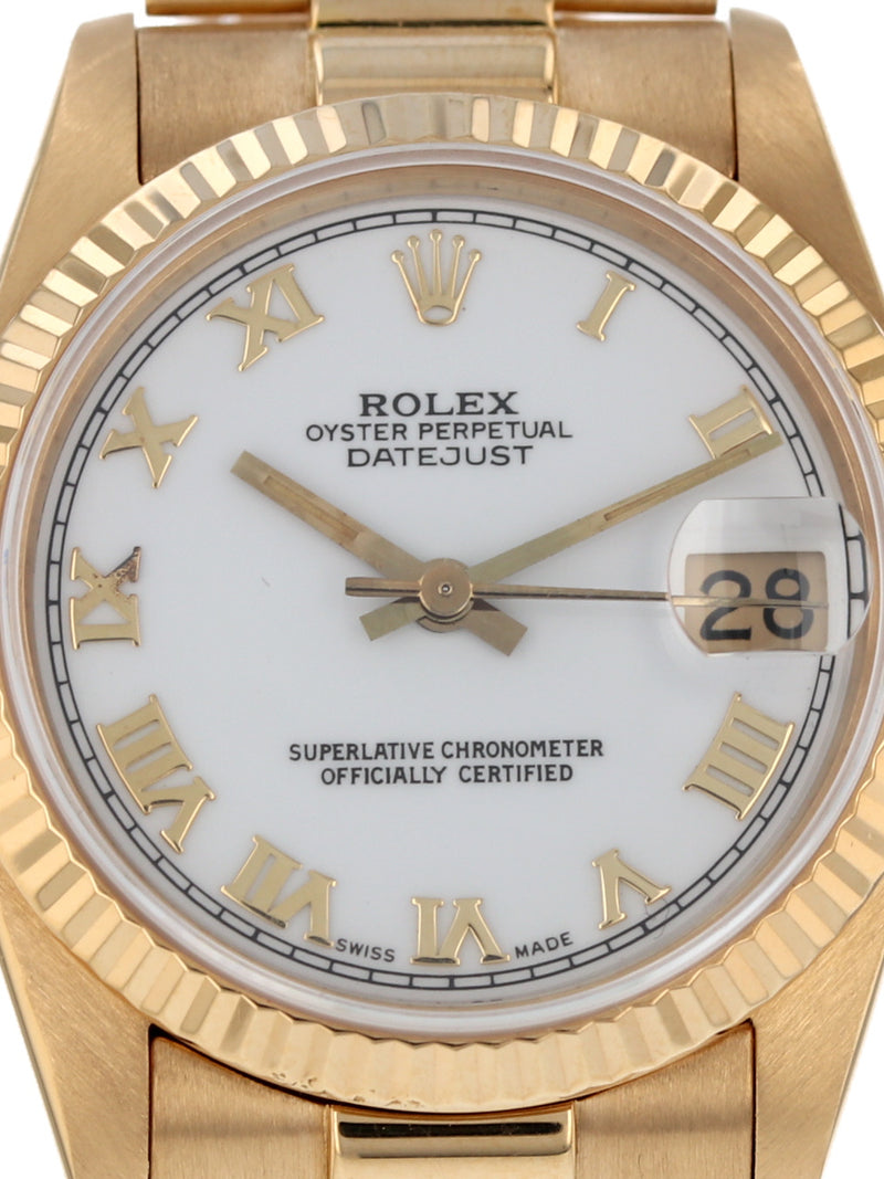 39257: Rolex Ladies Mid-Size President, Ref. 68278, Size 31mm