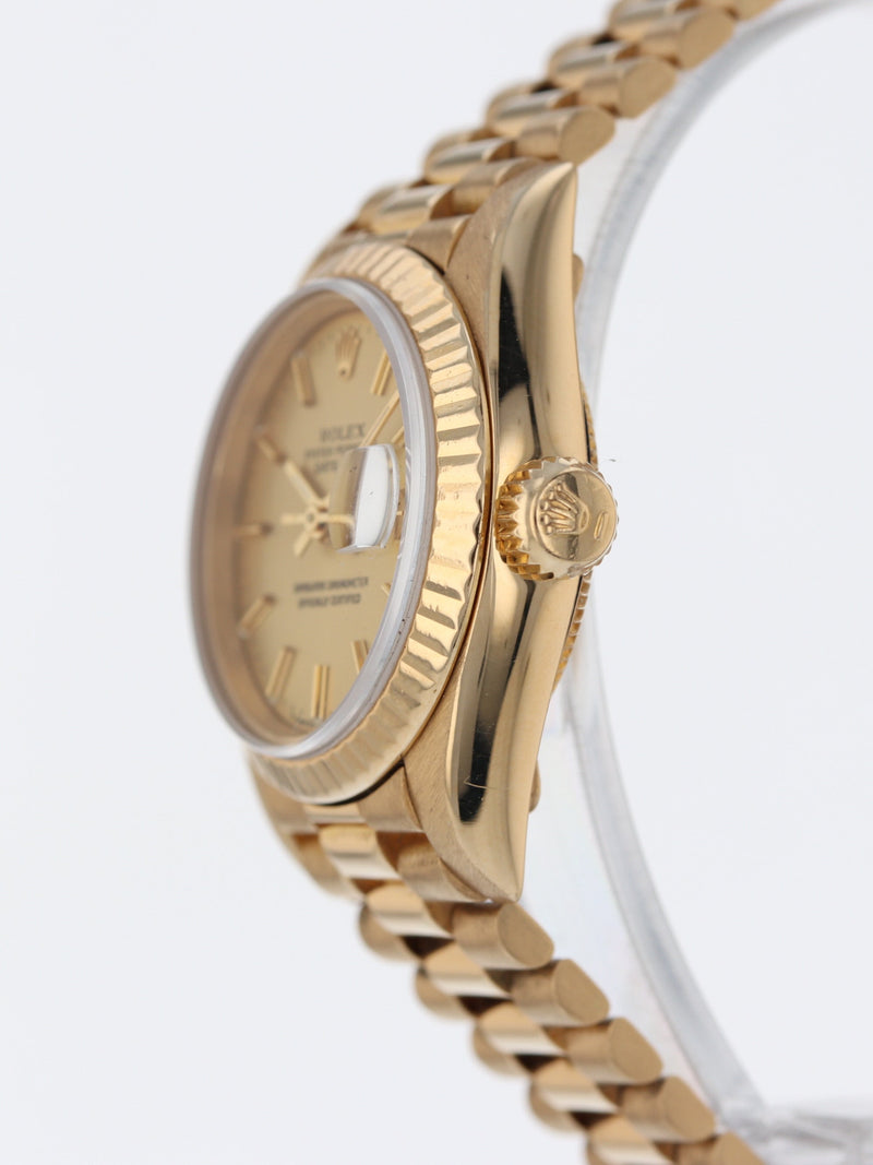 39340: Rolex 18k Yellow Gold Ladies President, Ref. 69178, Rolex Box