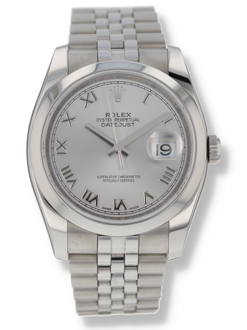 39423: Rolex Datejust 36, Ref. 116200, 2022 Service Paperwork