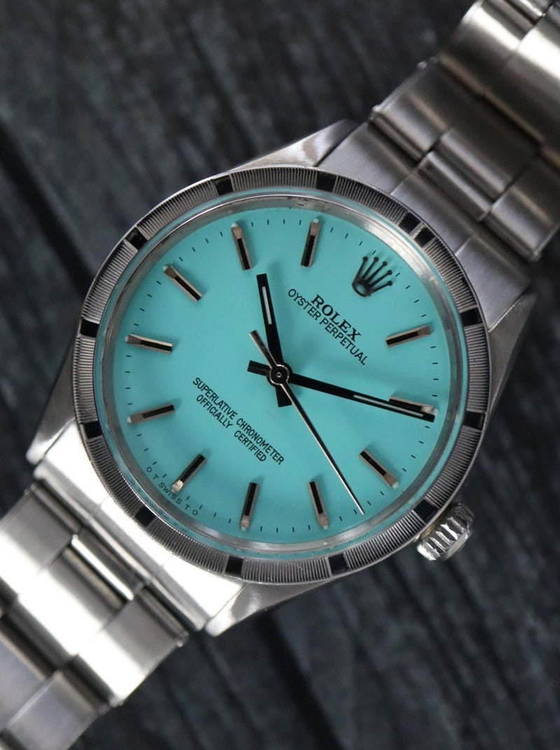 39459: Rolex Vintage Oyster Perpetual, Ref. 1007, Custom Color Dial, Circa 1970