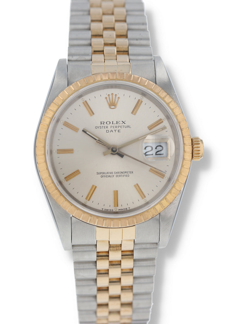 39467: Rolex Datejust, Ref. 15223, Box and Papers, Circa 1989