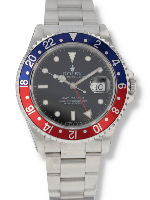 39537: Rolex GMT-Master, "Pepsi", Ref. 16700, Box and Papers Circa 1991