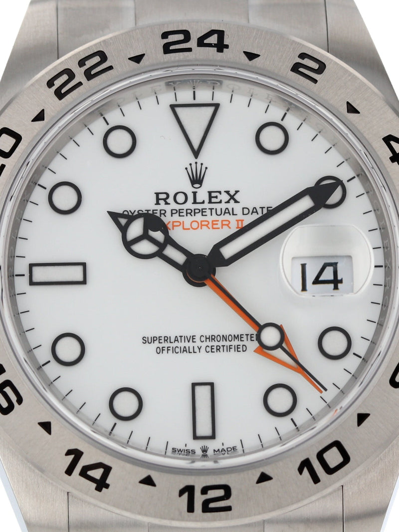 39550: Rolex Explorer II 42 "Polar" Dial, Ref. 226570, 2024 Full Set UNWORN