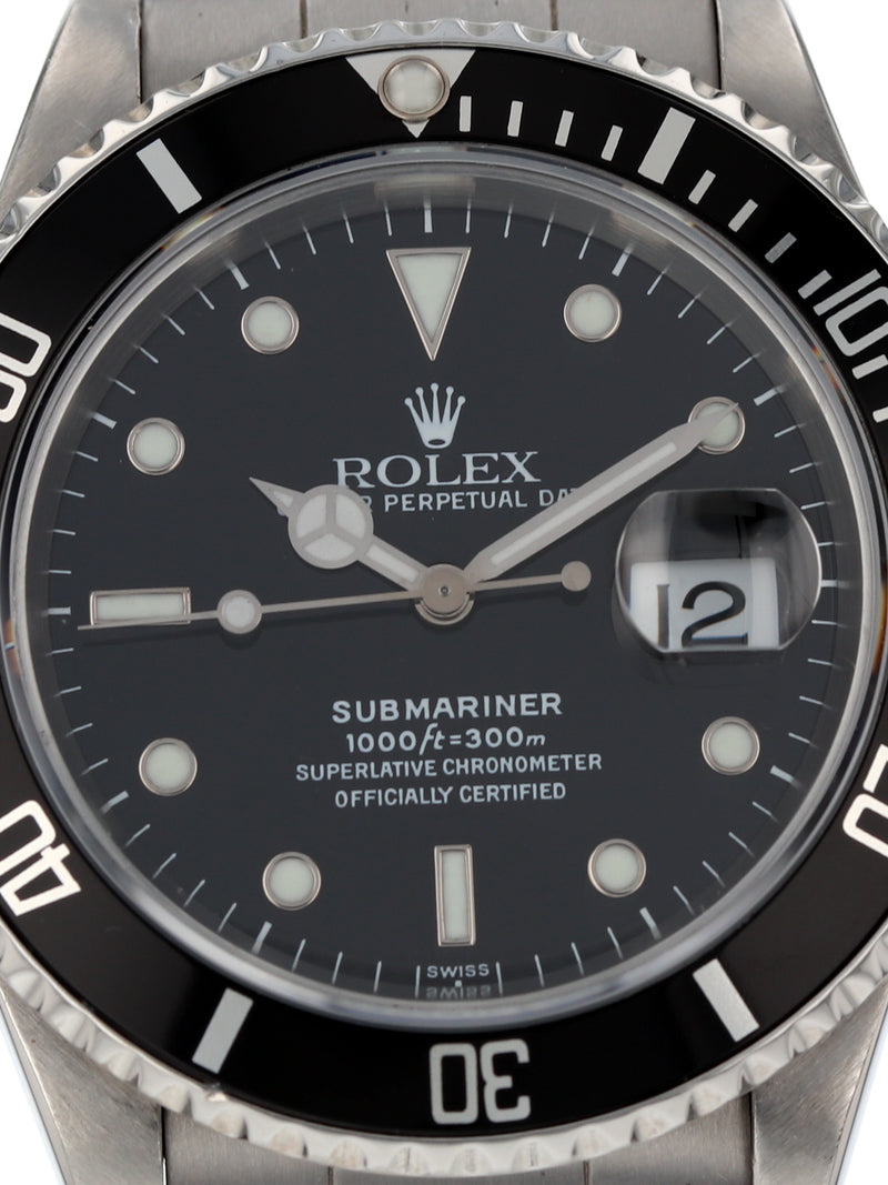 39575: Rolex Submariner, Ref. 16610, Circa 1995