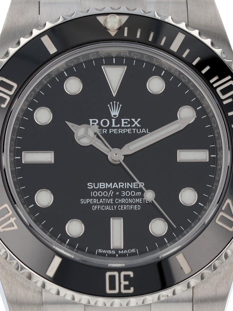 39579: Rolex Submariner 40 "No Date", Ref. 114060, 2018 Full Set