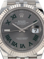 39585: Rolex Datejust 41, "Wimbledon" Dial, Ref. 126334, 2023 Full Set UNWORN