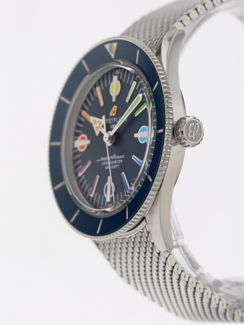 39597: Breitling SuperOcean Heritage 57 Special Edition II "Rainbow", Ref. A10370, 2020 Full Set LIMITED EDITION