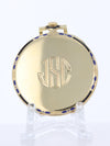 39618: Patek Philippe 18k Yellow Gold and Enamel Pocketwatch, Size 43mm