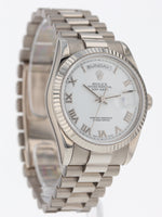 39655: Rolex 18k White Gold Day-Date 36, Ref. 118239, Box and Papers 2006
