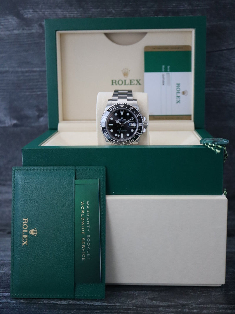 39656: Rolex GMT-Master II, Ref. 116710LN, Box and 2019 Card LAST SERIES