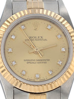 39675: Rolex Ladies Oyster Perpetual, Ref. 67193, Box and Papers Circa 1990