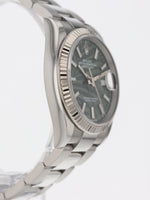 39682: Rolex Datejust 36, Ref. 126234, Green Palm Motif Dial, 2021 Full Set