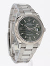 39682: Rolex Datejust 36, Ref. 126234, Green Palm Dial, 2021 Full Set