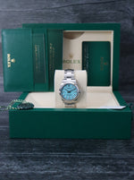 39687: Rolex Oyster Perpetual 31, Ref. 277200, "Tiffany Blue" Dial, 2021 Full Set