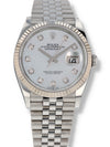 39688: Rolex Datejust 36, Ref. 126234, Mother of Pearl Diamond Dial, 2022 Full set