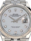 39688: Rolex Datejust 36, Ref. 126234, Mother of Pearl Diamond Dial, 2022 Full set