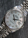 39688: Rolex Datejust 36, Ref. 126234, Mother of Pearl Diamond Dial, 2022 Full set