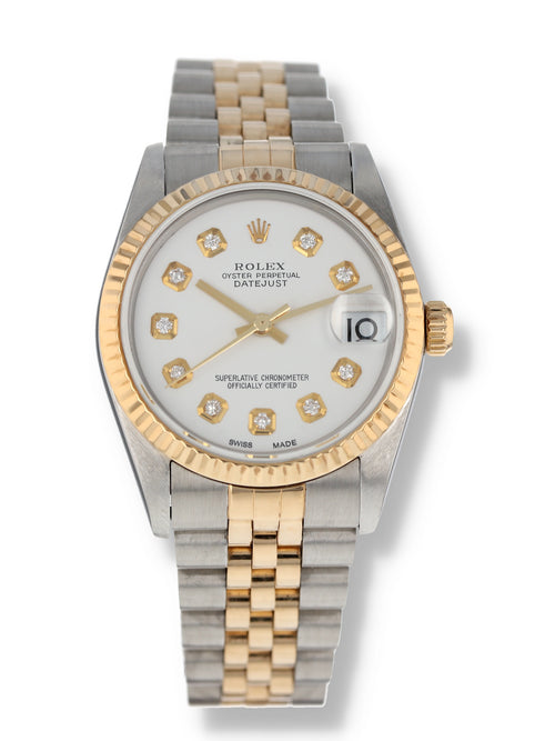 39699: Rolex Mid-Size Datejust 31, Ref. 78273, Custom Diamond Dial