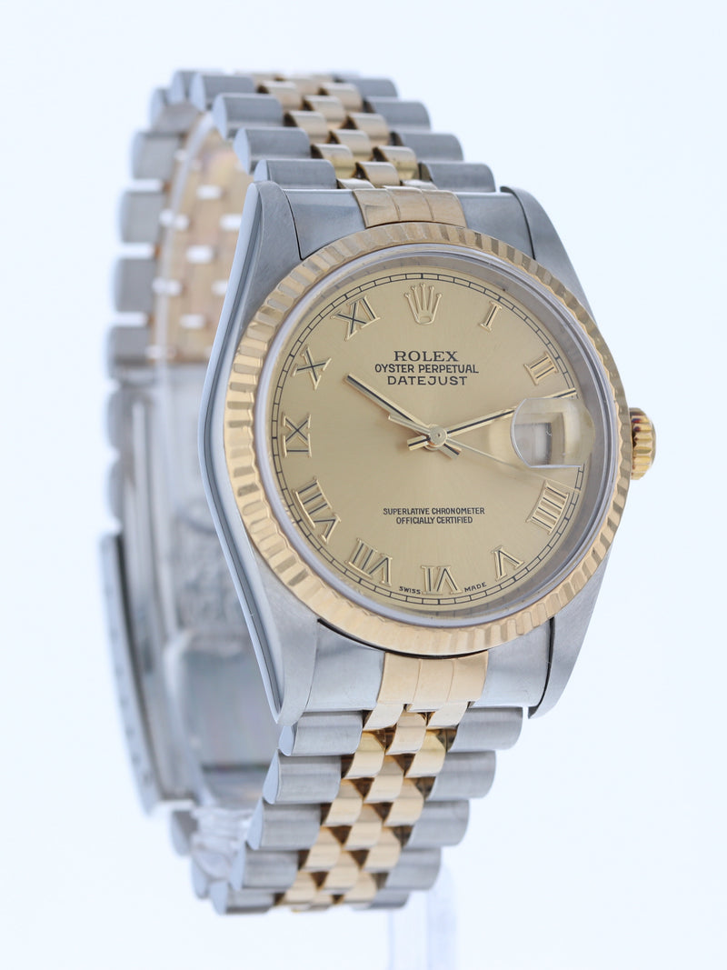 39713: Rolex Datejust 36, Ref. 16233, Box and Papers 2002