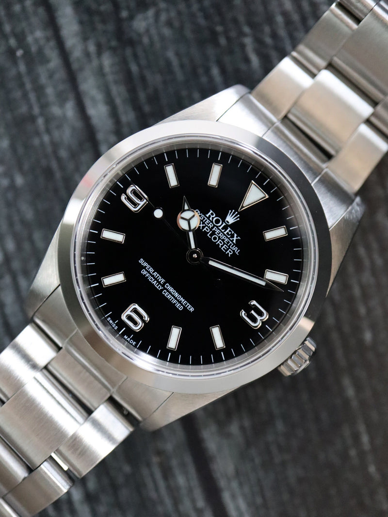 39714: Rolex Explorer 36, Ref. 14270, Rolex Papers Circa 2000 and Rolex Service Card