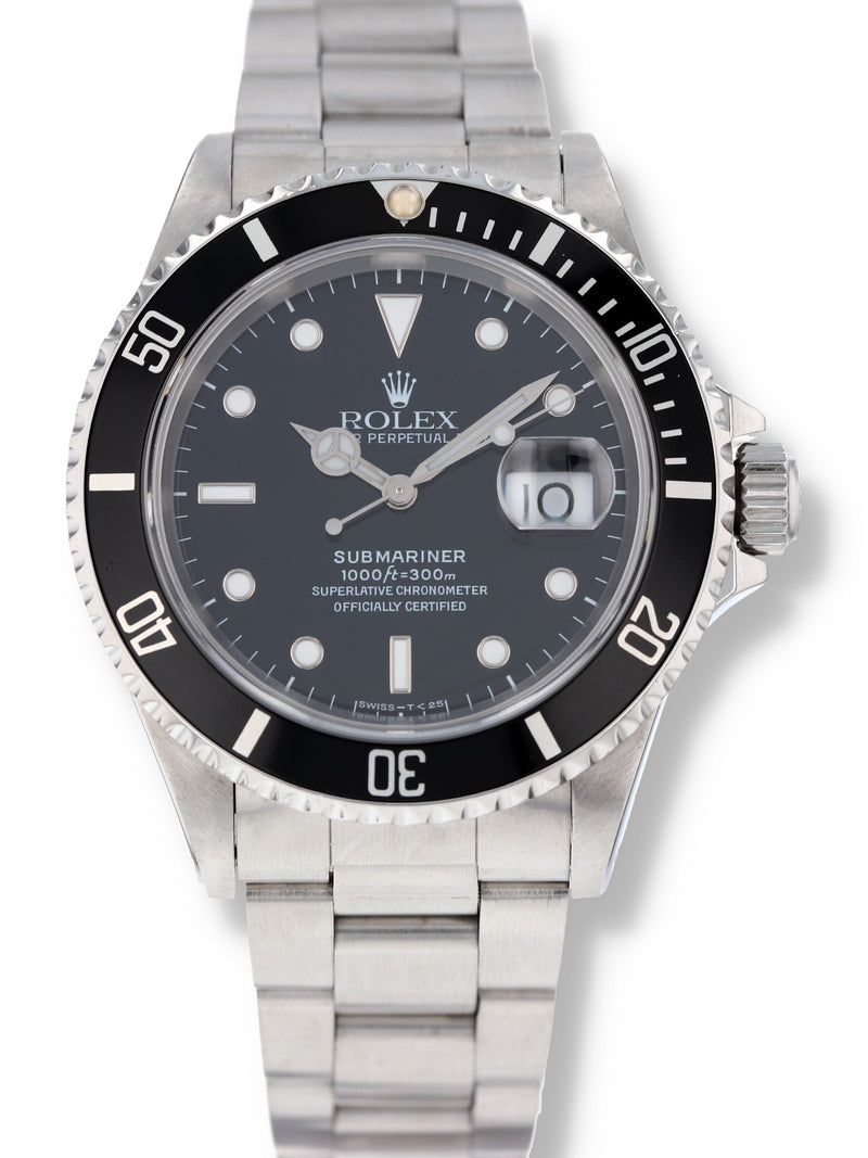 (RESERVED) 39715: Rolex Submariner 40, Ref. 16610, Papers circa 1993