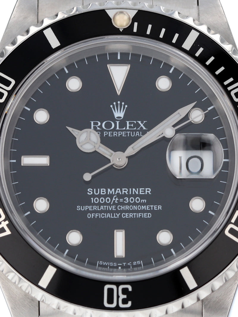 (RESERVED) 39715: Rolex Submariner 40, Ref. 16610, Papers circa 1993