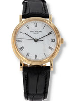 39729: Patek Philippe 18k Yellow Gold Calatrava, Ref. 3802J, Size 33mm