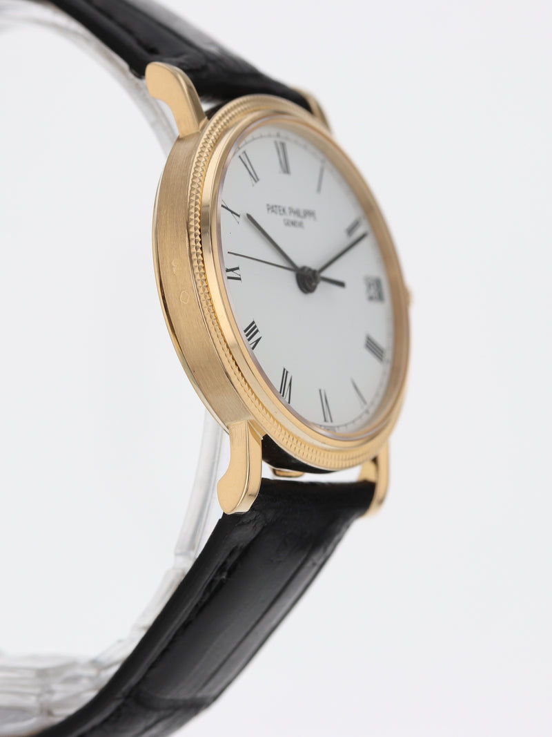 39729: Patek Philippe 18k Yellow Gold Calatrava, Ref. 3802J, Size 33mm