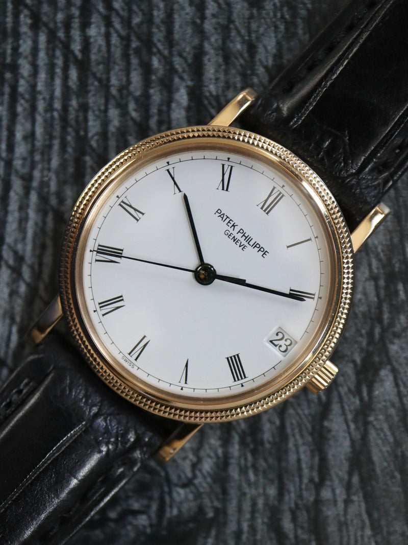 39729: Patek Philippe 18k Yellow Gold Calatrava, Ref. 3802J, Size 33mm