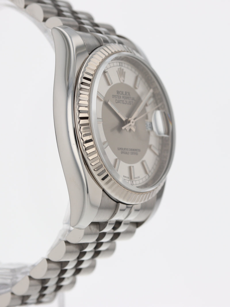 39738: Rolex Datejust 36, "Tuxedo" Dial, Ref. 116234, Rolex Box