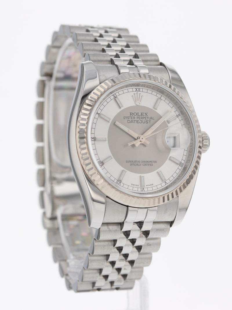 39738: Rolex Datejust 36, "Tuxedo" Dial, Ref. 116234, Rolex Box