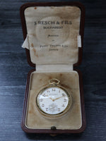 39756: Patek Philippe 18k Pocketwatch, Original Box and Papers