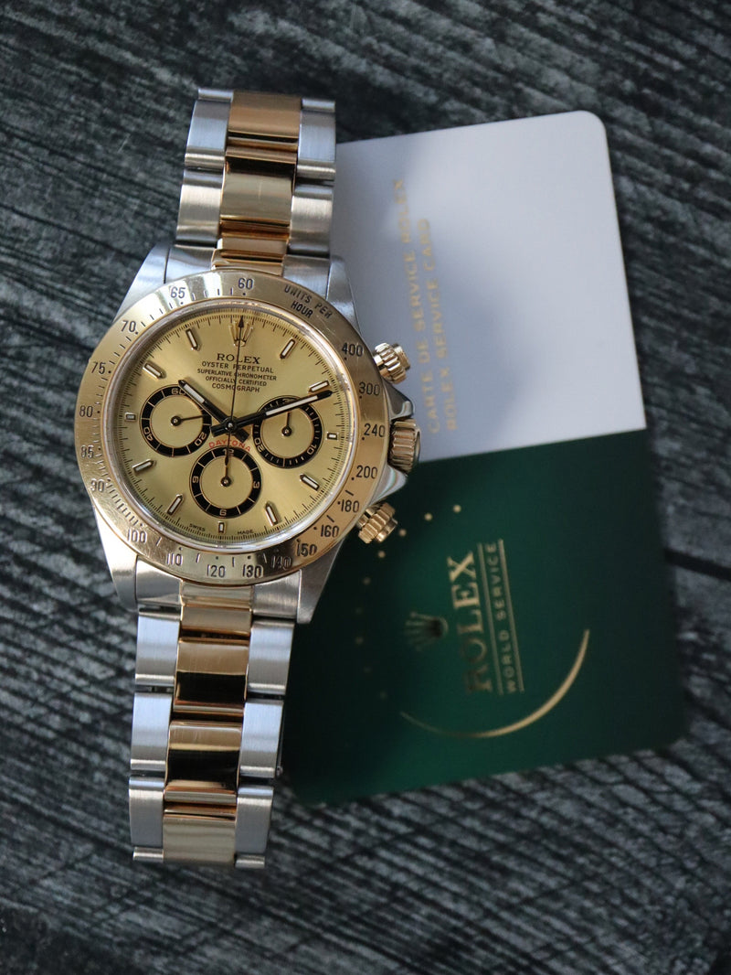 39765: Rolex "Zenith" Daytona, Ref. 16523, 2024 FACTORY SERVICED