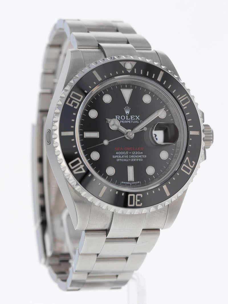 39768: Rolex Red Anniversary Sea-Dweller, Ref. 126600, 2018 Full Set, 2023 Service Card