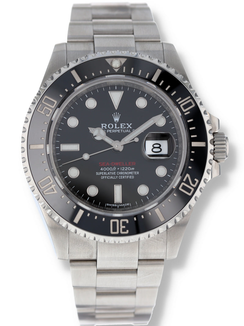 39768: Rolex Red Anniversary Sea-Dweller, Ref. 126600, 2018 Full Set, 2023 Service Card