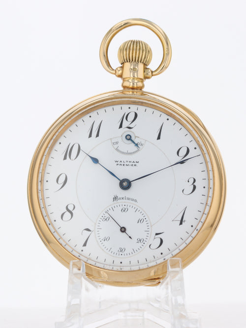 39777: American Waltham Watch Co. Premier Maximus Pocketwatch, Size 16