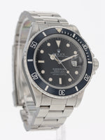 (Auction) 38797: Rolex Rare Vintage "Transitional" Submariner, Ref. 168000, Circa 1987