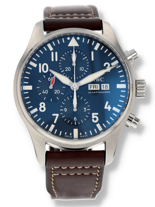 39803: IWC Pilot's Watch "Le Petit Prince" Chronograph, Ref. IW377714, Box and 2021 Card