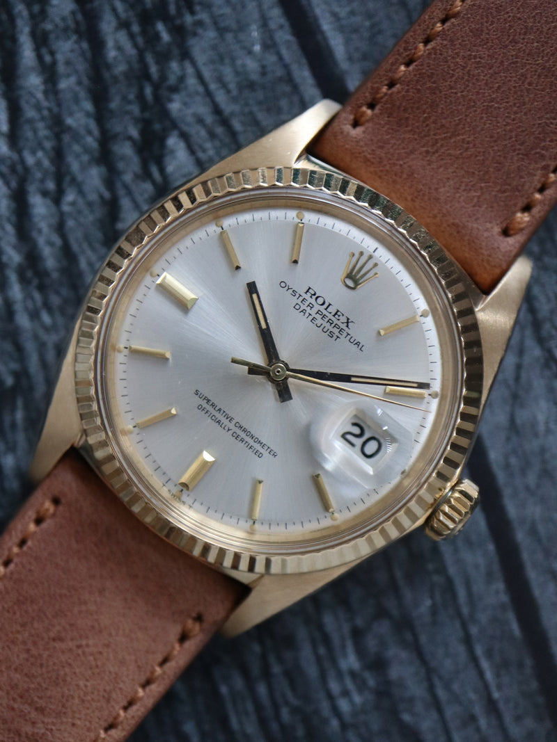 39840: Rolex 18k Yellow Gold Datejust, Ref. 1601, Circa 1968