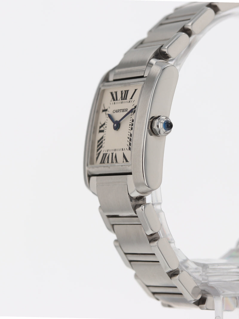 39847: Cartier Ladies Small Tank Francaise, Size 20mm, Quartz