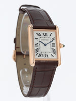 39895: Cartier 18k Rose Gold Tank Louis Large Model, Ref. WGTA0011, Box and Card