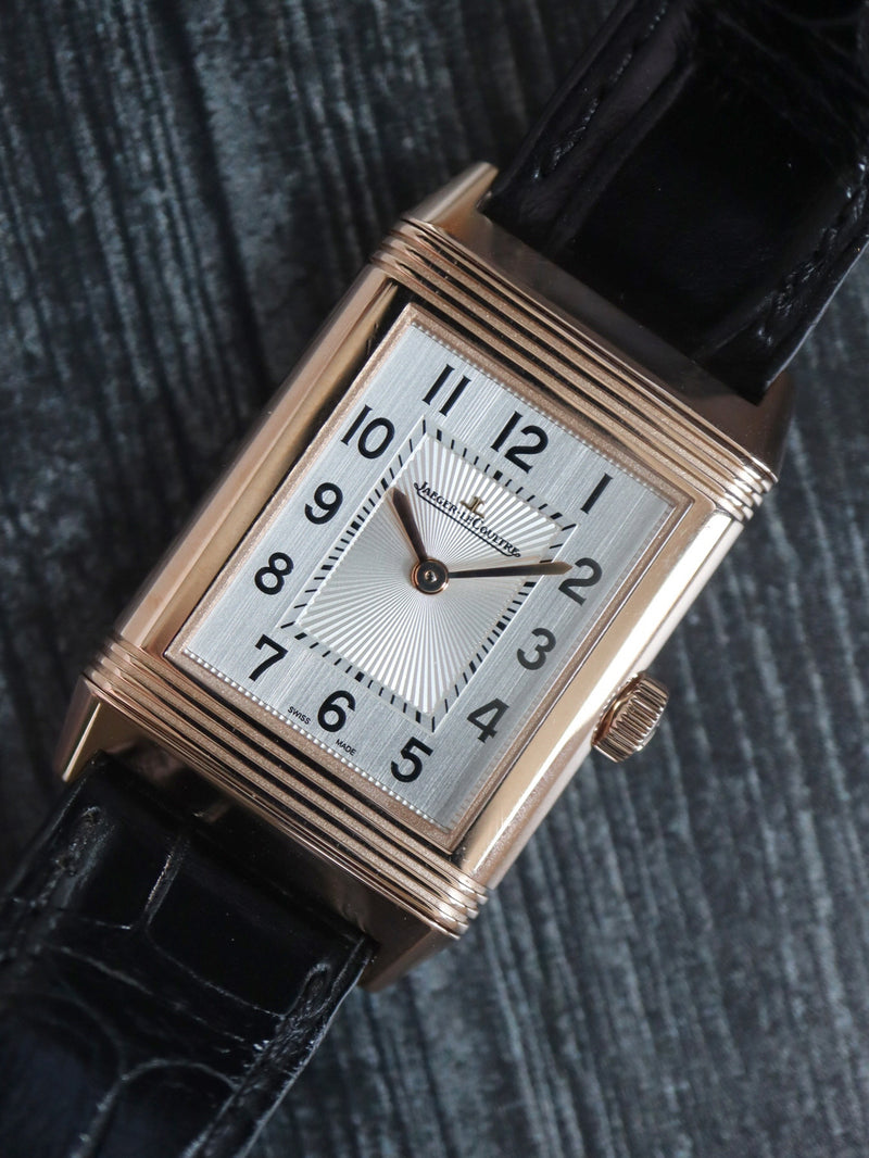 39896 Jaeger LeCoultre Rose Gold Reverso Classic Medium Thin Ref. Q2 Paul Duggan Fine Watches