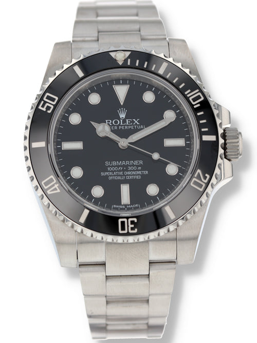 39917: Rolex Submariner 40 "No Date", Ref. 114060, Box and 2017 Card