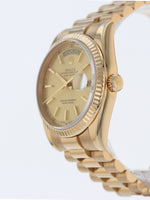 39937: Rolex 18k Yellow Gold Day-Date 36, Ref. 118238, Box + Papers 2001