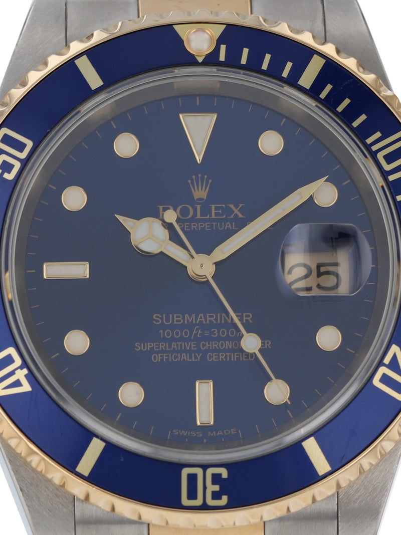 39940: Rolex Submariner 40, Ref. 16613, Full Set 2005