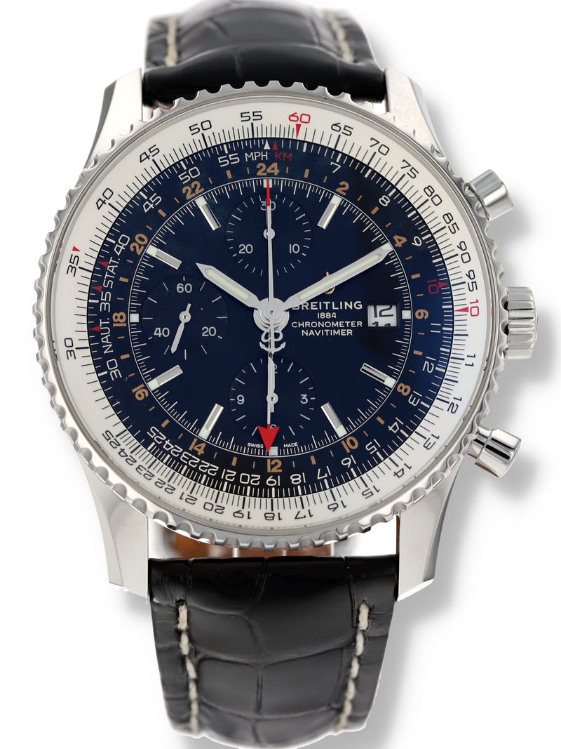 39948 Breitling Navitimer Chronograph GMT 46 Ref. A24322 Box and 20 Paul Duggan Fine Watches