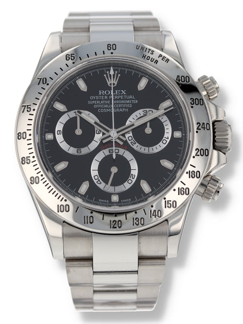 39953: Rolex Daytona, Ref. 116520, Box and 2014 Card. 2024 Service