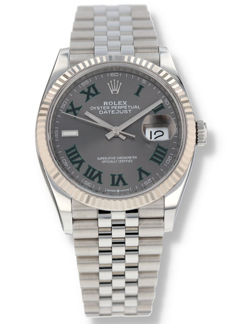 39964: Rolex Datejust 36, "Wimbledon" Dial, Ref. 126234, Box and 2023 Card