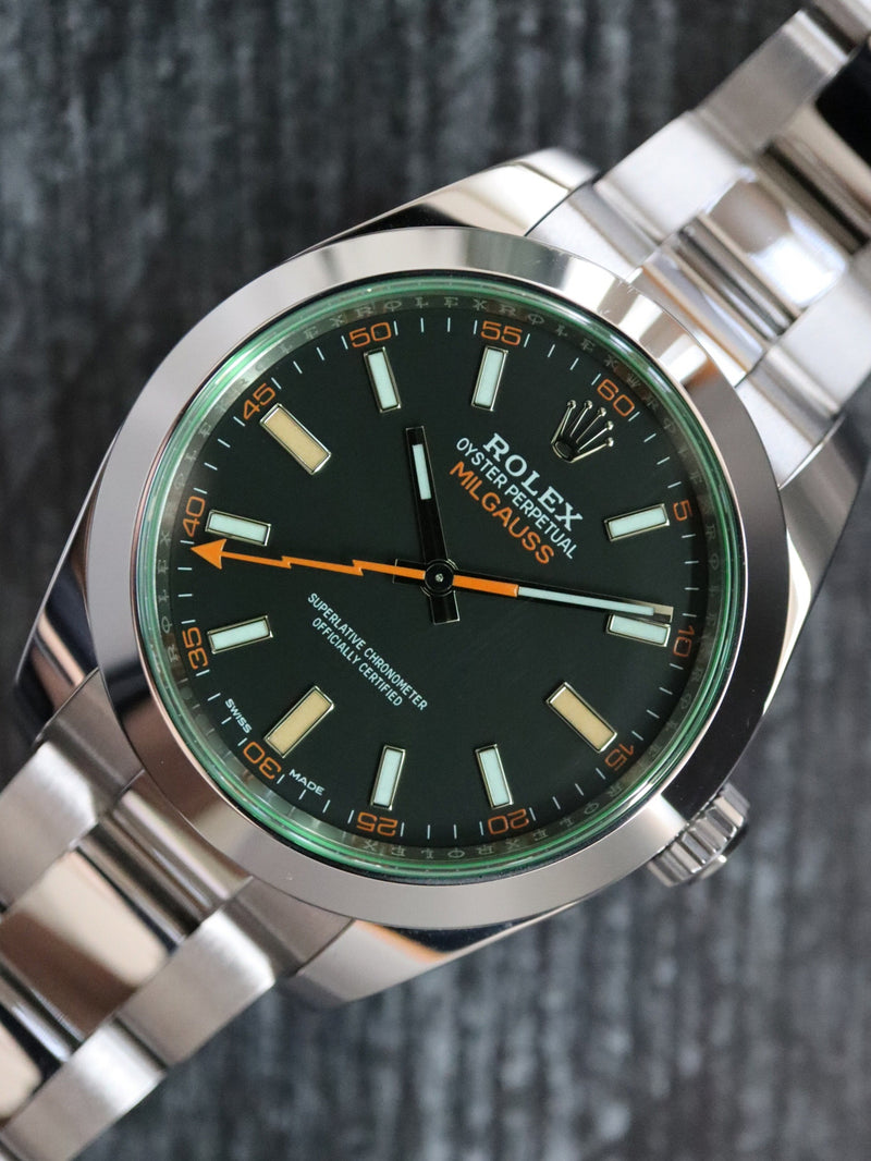 39995: Rolex Milgauss, Ref. 116400GV, 2022 Full Set