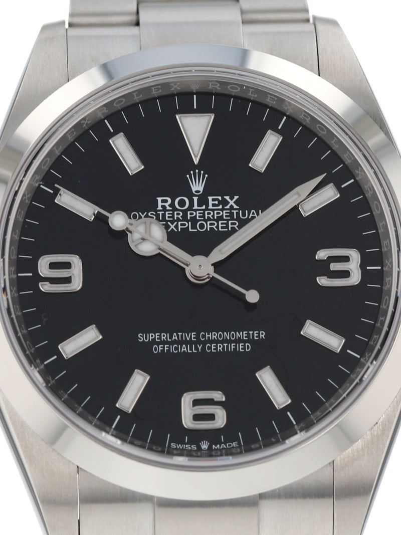 40010: Rolex Explorer 36, Ref. 124270, 2023 Full Set